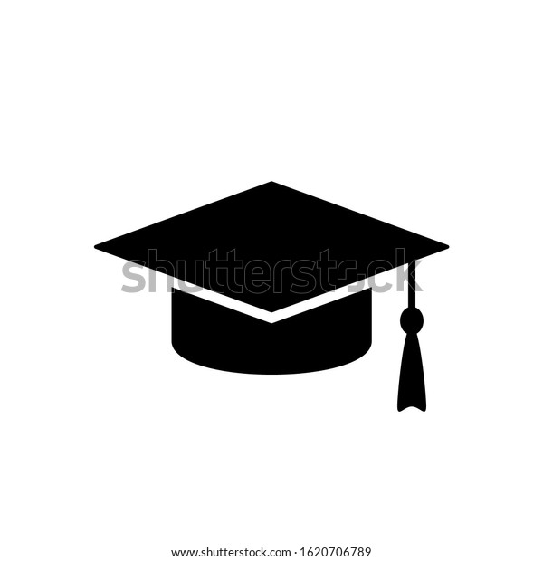Graduation cap stencil template clipart image stock vector royalty free