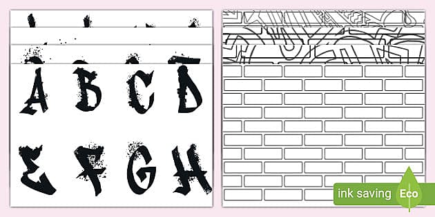 Editable name graffiti louring teacher made
