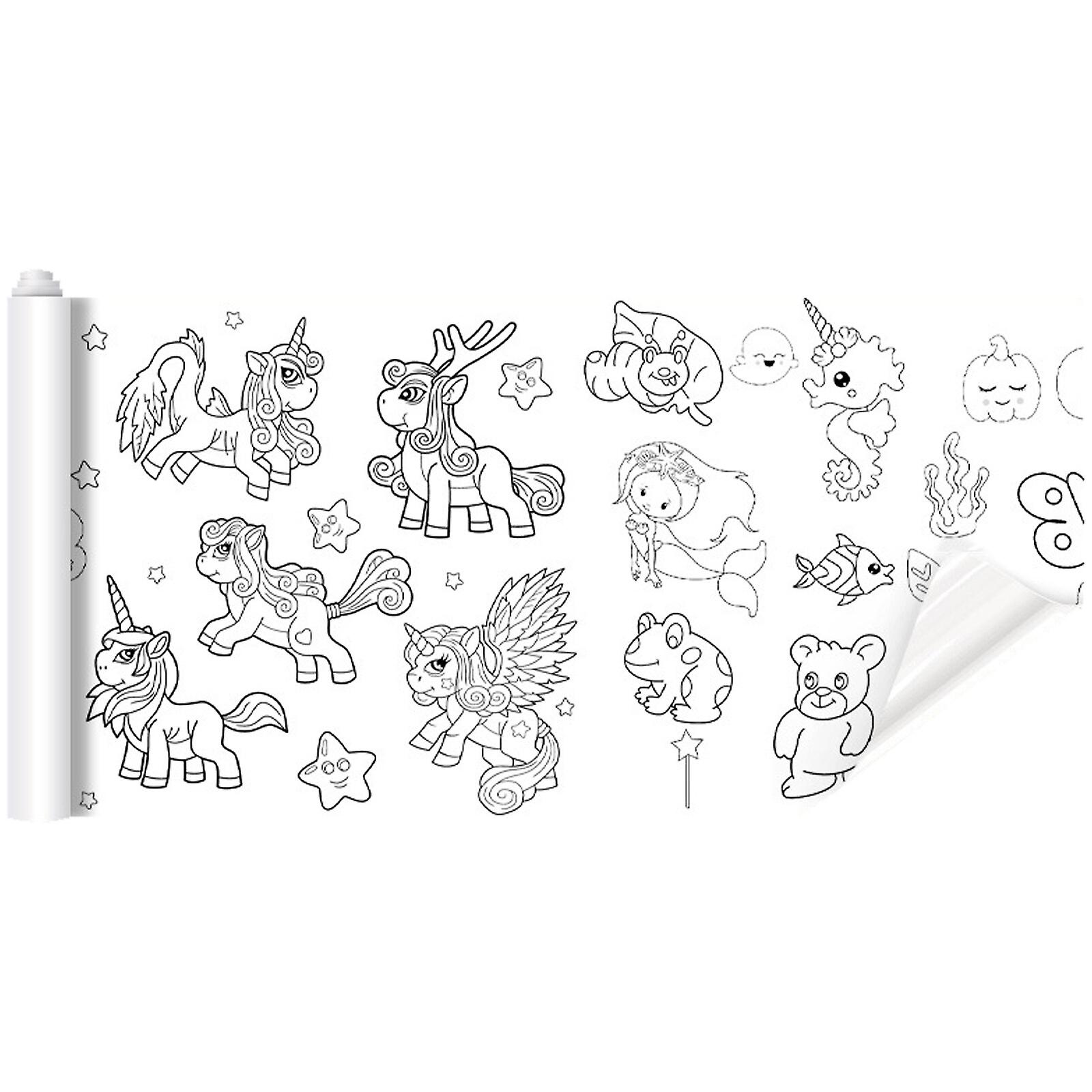 Puzzle childrens diy graffiti animal painting set d three