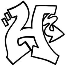 How to draw a wildstyle h