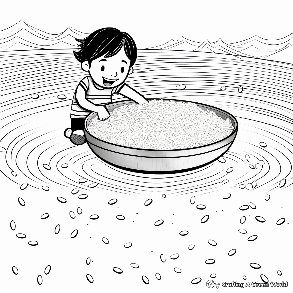 Rice coloring pages