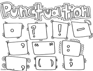 Grammar coloring pages and printables