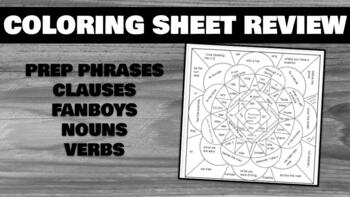 Grammar coloring sheet editable by taylor longley tpt