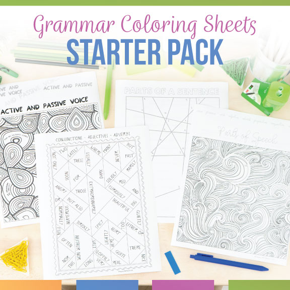 Grammar coloring activity pack grammar coloring sheets â language arts classroom