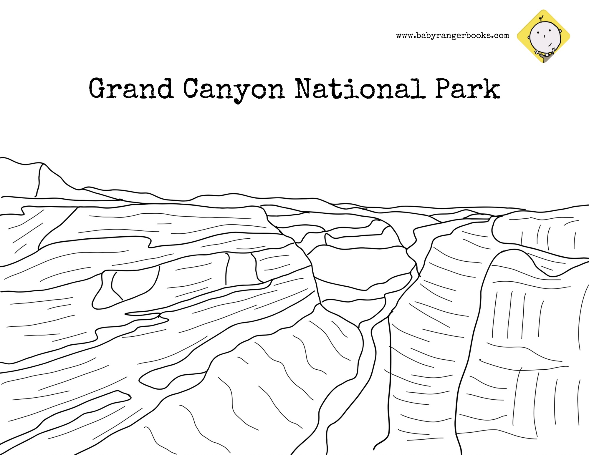 Grand canyon national park â coloring pages