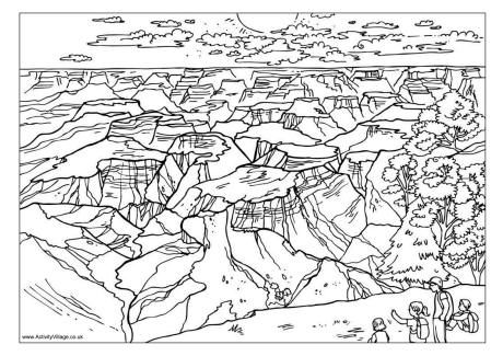 Grand canyon colouring page coloring pages colouring pages coloring pages for kids