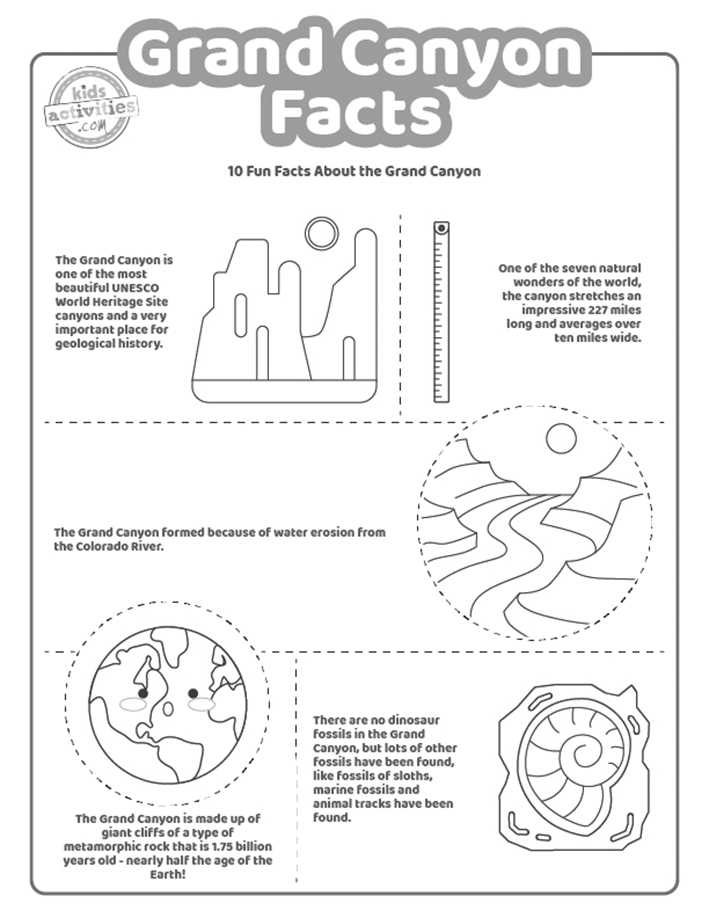 Interesting grand canyon facts kids activities blog