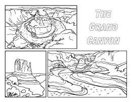 Grand canyon coloring page coloring pages grand canyon free printable coloring pages