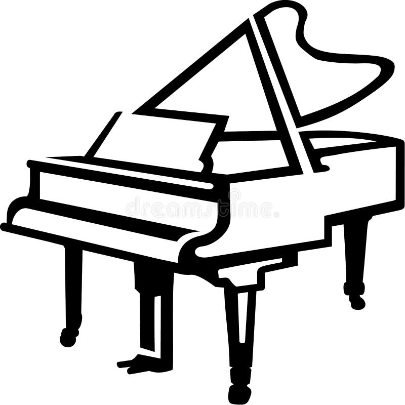 Grand piano sketch stock illustrations â grand piano sketch stock illustrations vectors clipart