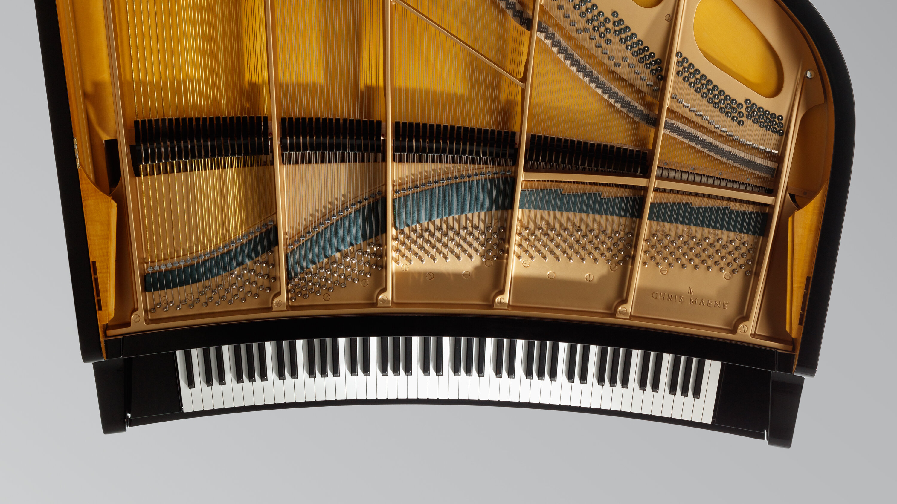 A piano with a curved keyboard will star at carnegie hall