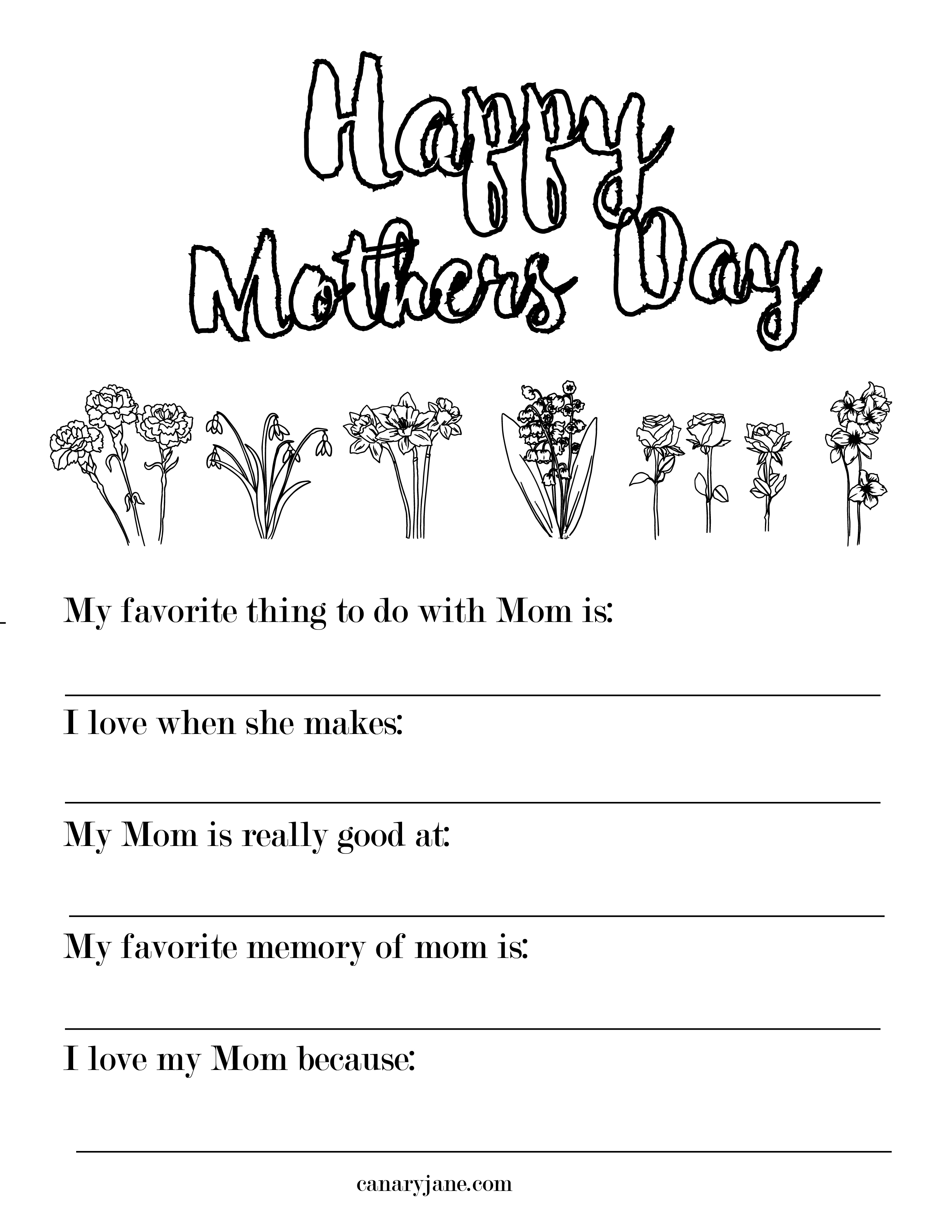 Free printable coloring pages for mothers day and grandma