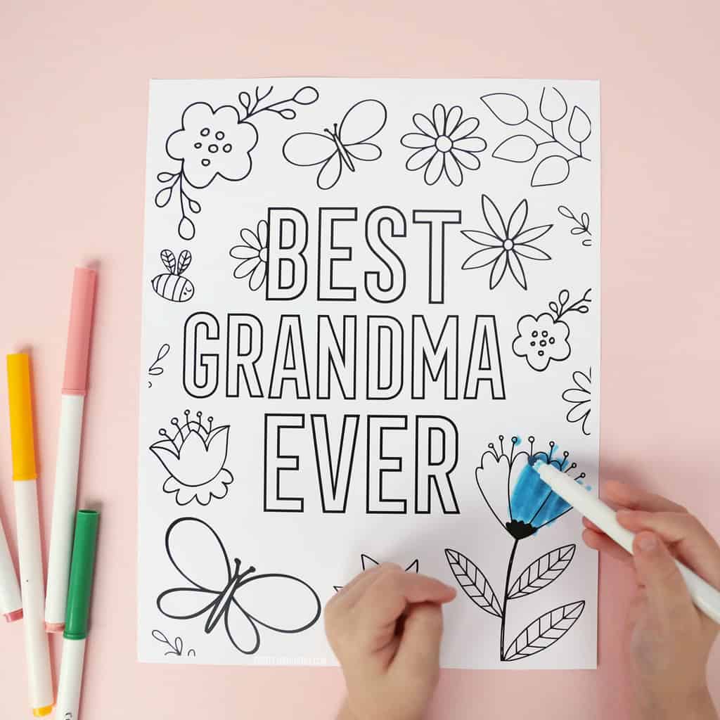 Mothers day printables coloring pages