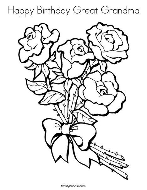Happy birthday great grandma coloring page mothers day coloring pages valentine coloring pages mom coloring pages