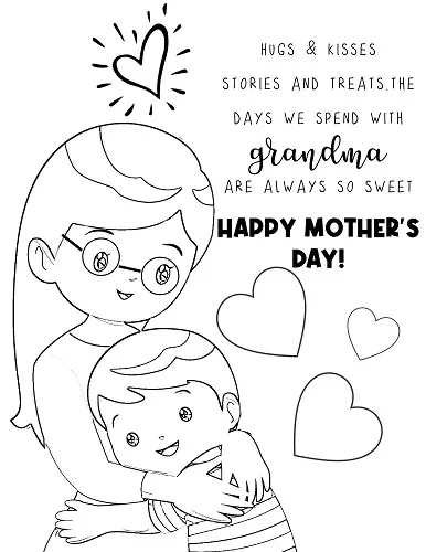 Mothers day coloring pages for grandma â cenzerely yours