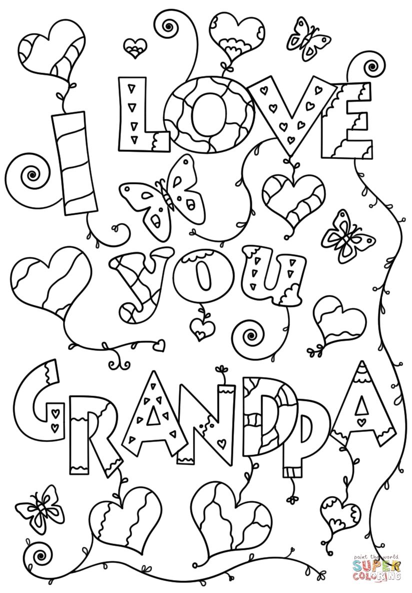 Grandpa coloring pages gallery fathers day coloring page happy birthday grandpa happy birthday coloring pages