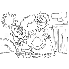 Top free printable little red riding hood coloring pages online