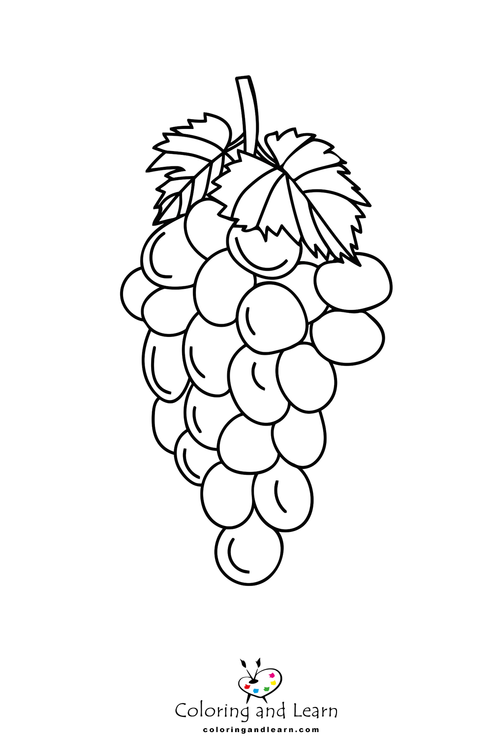 Grape coloring pages