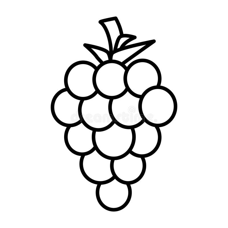 Grape coloring page stock illustrations â grape coloring page stock illustrations vectors clipart