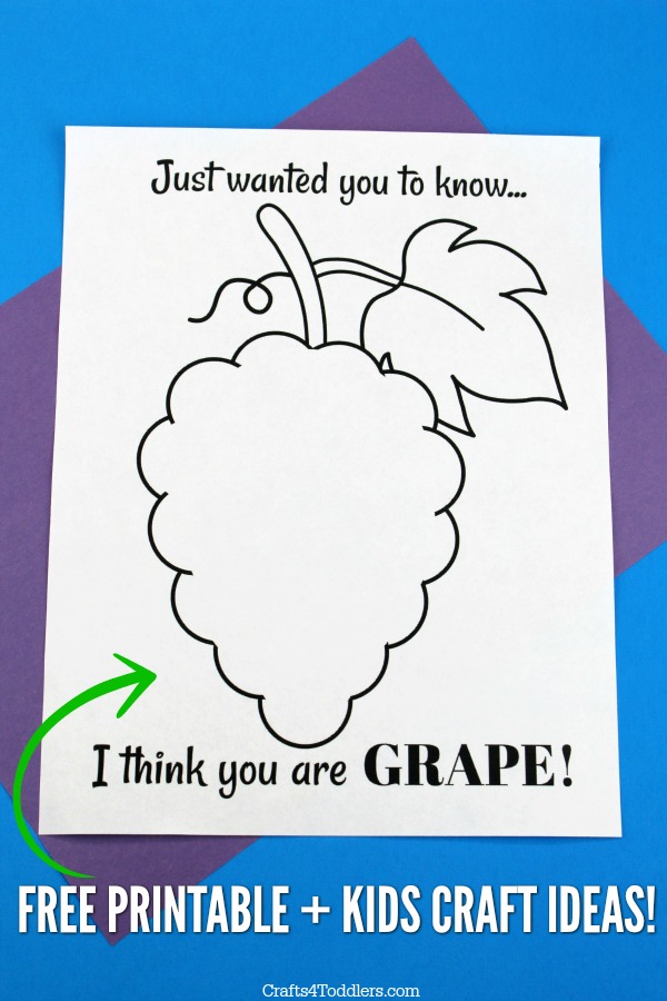I think you are grape printable and kids craft ideas
