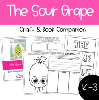 The sour grape craft and book panion made by teachers
