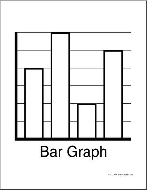Clip art graphing bar graph coloring page i