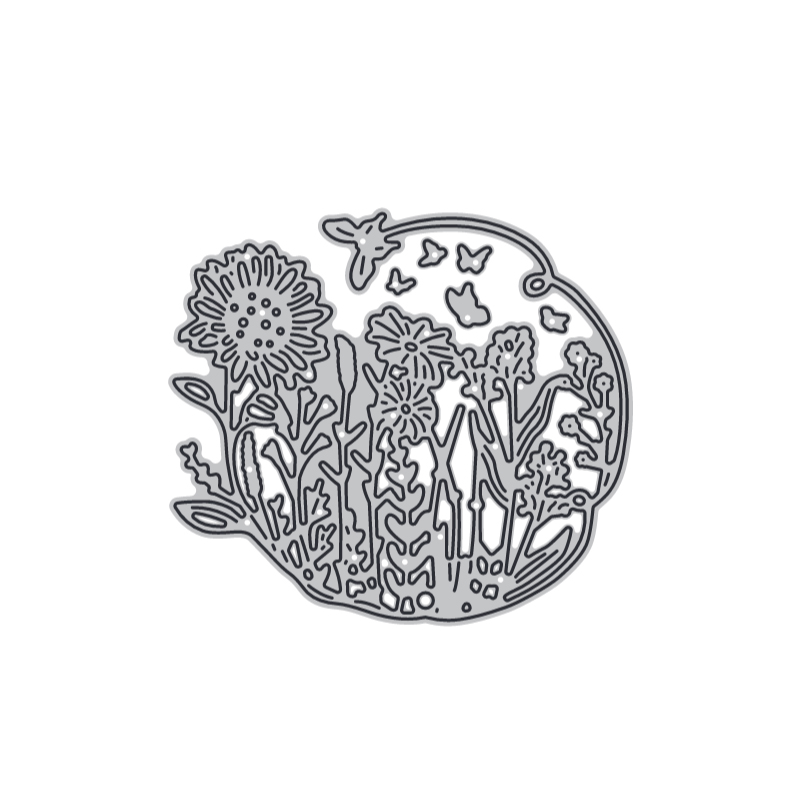 Flowers butterfly grass metal cutting dies for diy scrapbook cutting die paper cards embossed decorative craft die cut new