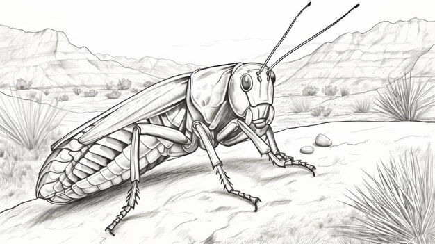 A grasshopper drawing images