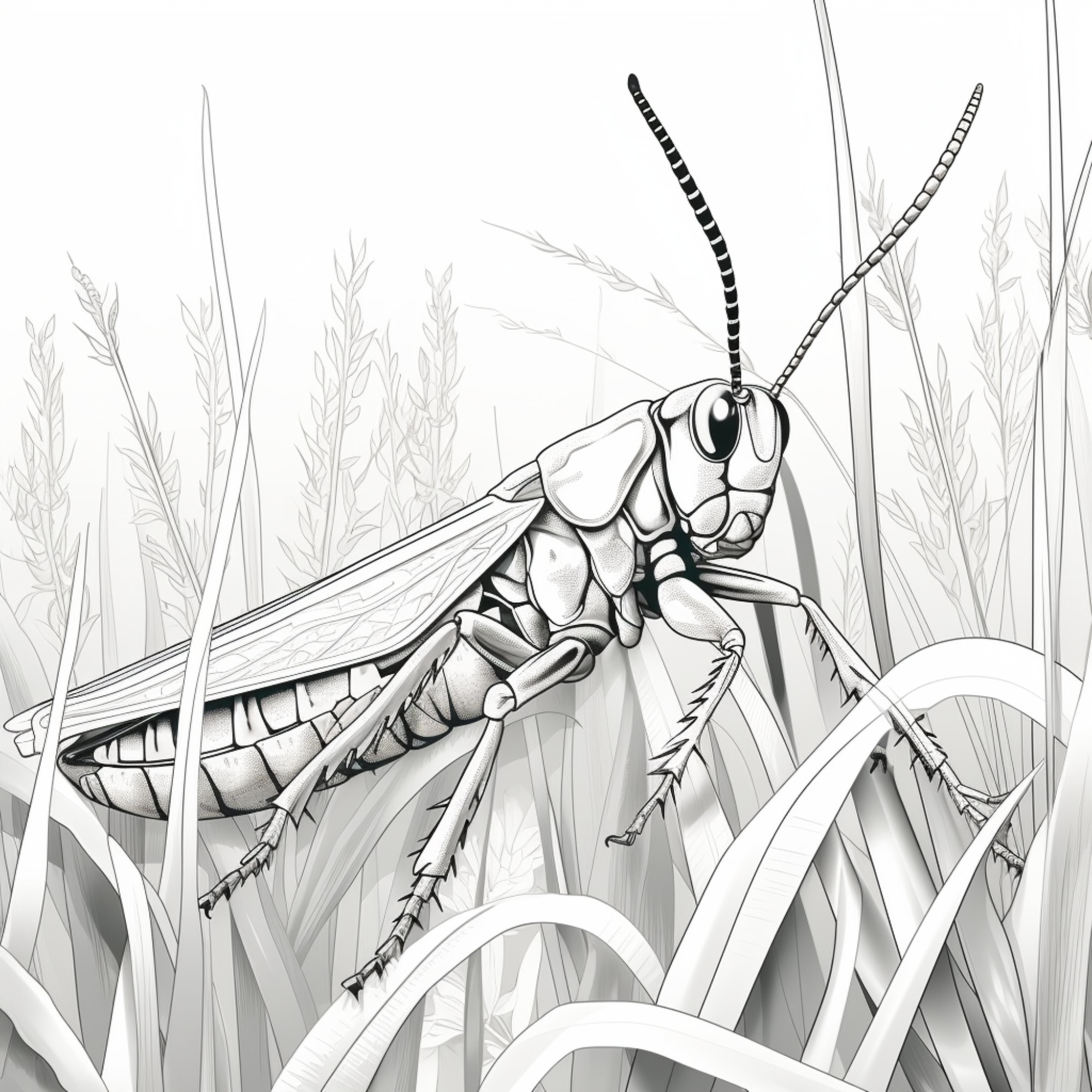 Printable insect coloring pages for kids and adults digital download pdf