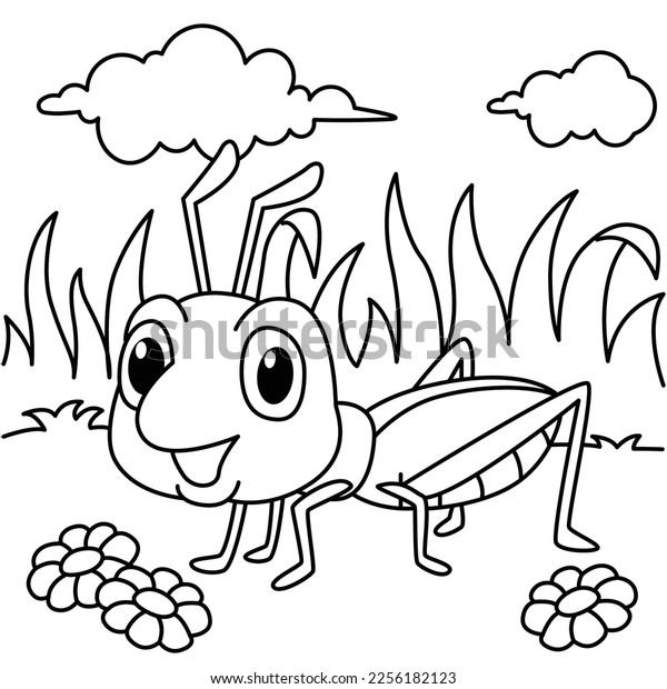 Grasshopper coloring stock photos and pictures