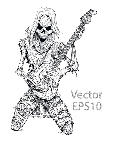 Death play guitar royalty