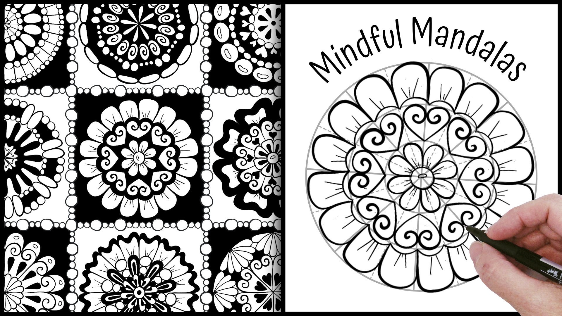 Mindful mandalas day drawing challenge jane snedden peever