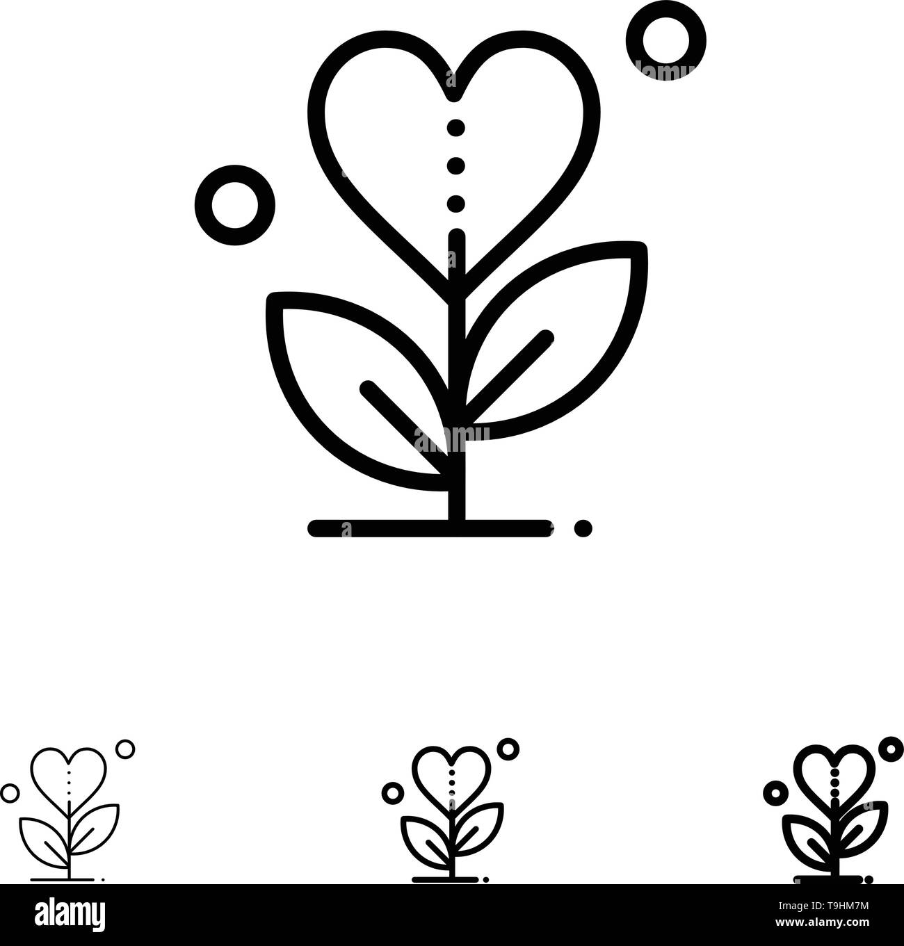 Love heart tree black and white stock photos images