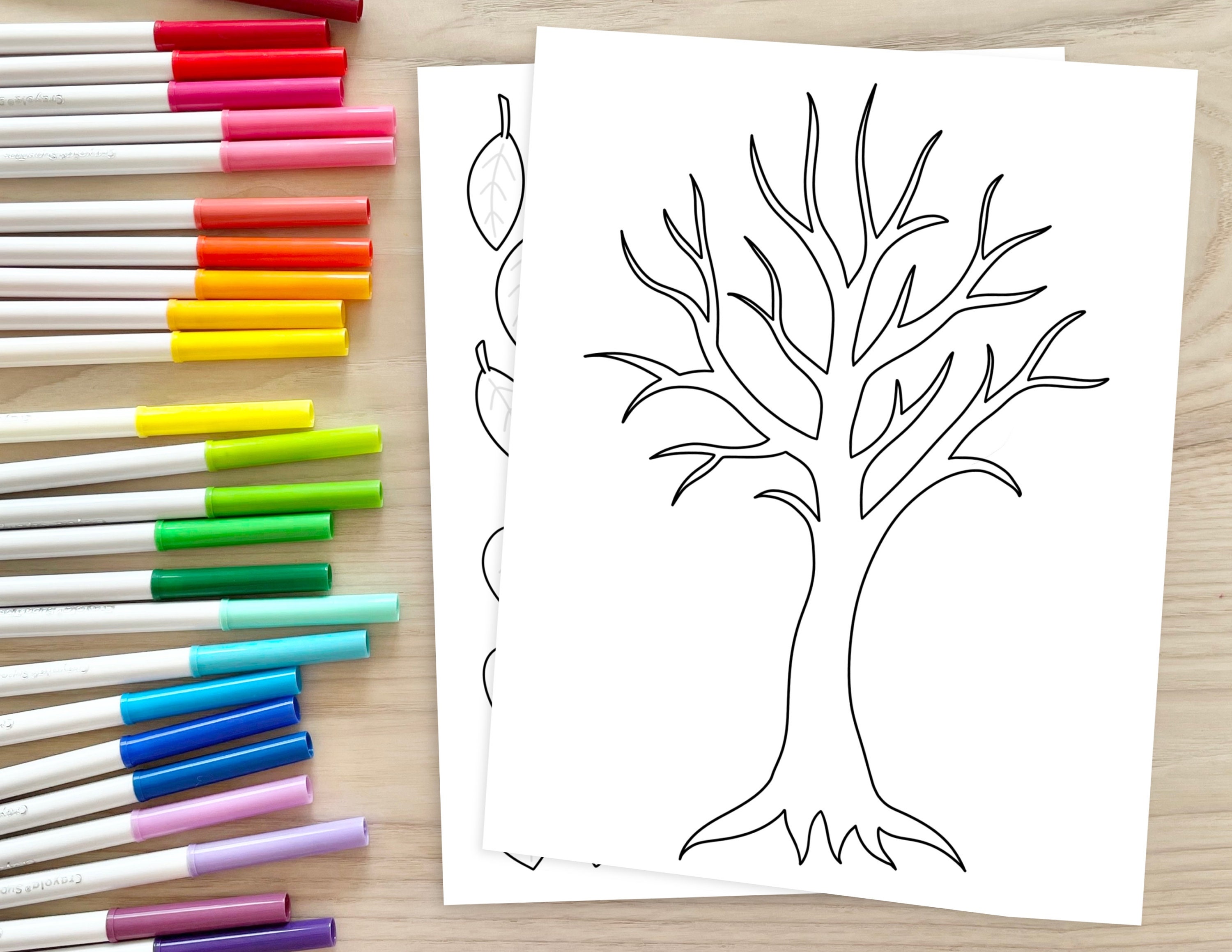 Dibujo de ãrbol de la gratitud para colorear