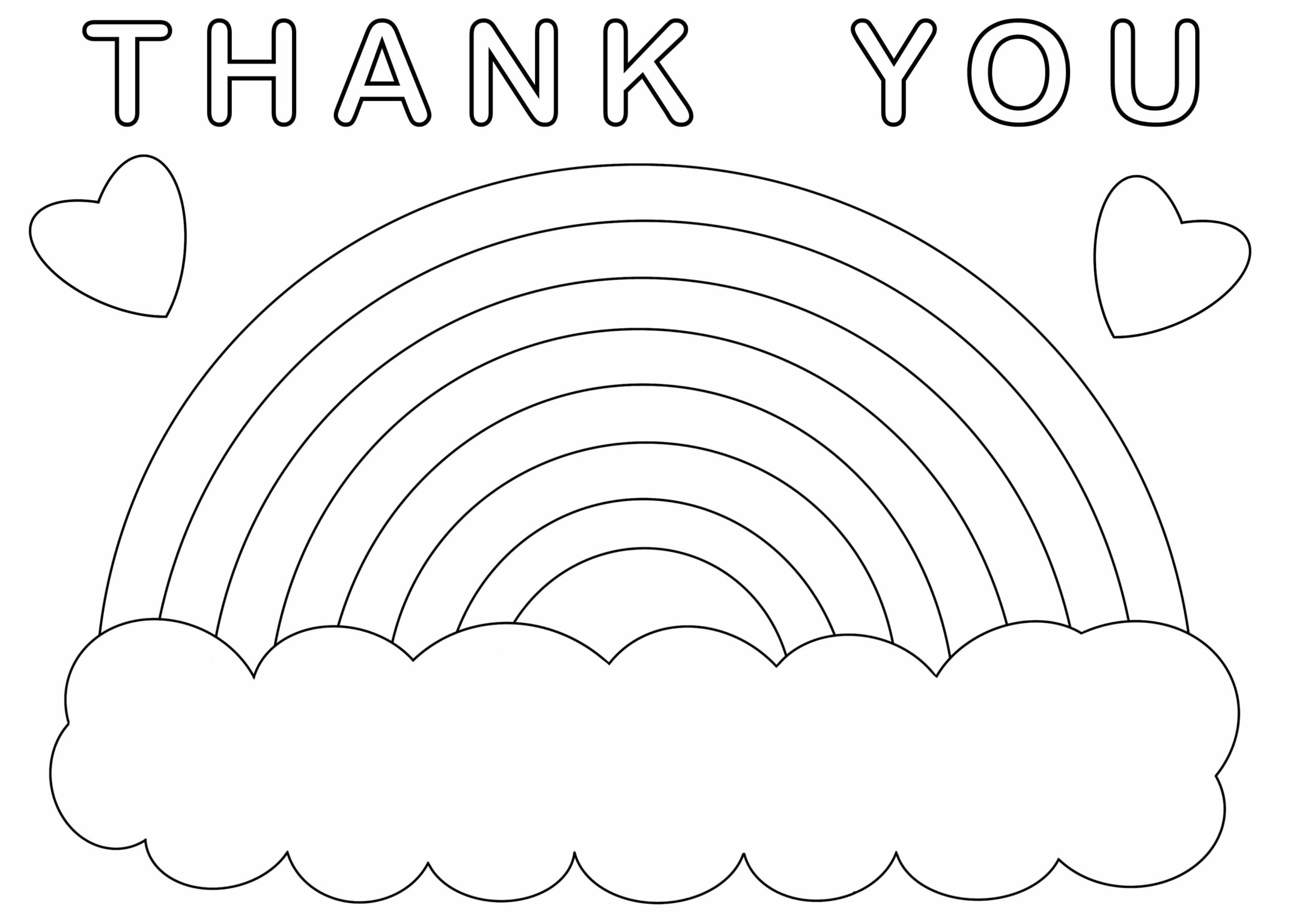 Dibujos de gracias para colorear e imprimirâ