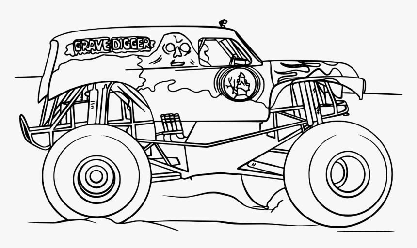 Grave digger monster truck vectors png download