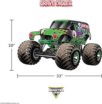 Wall palz monster jam grave digger wall decal