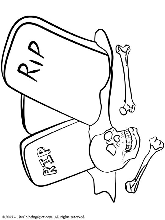 Graveyard coloring page audio stories for kids free coloring pages colouring printables