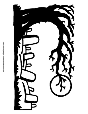 Graveyard coloring page â free printable pdf from