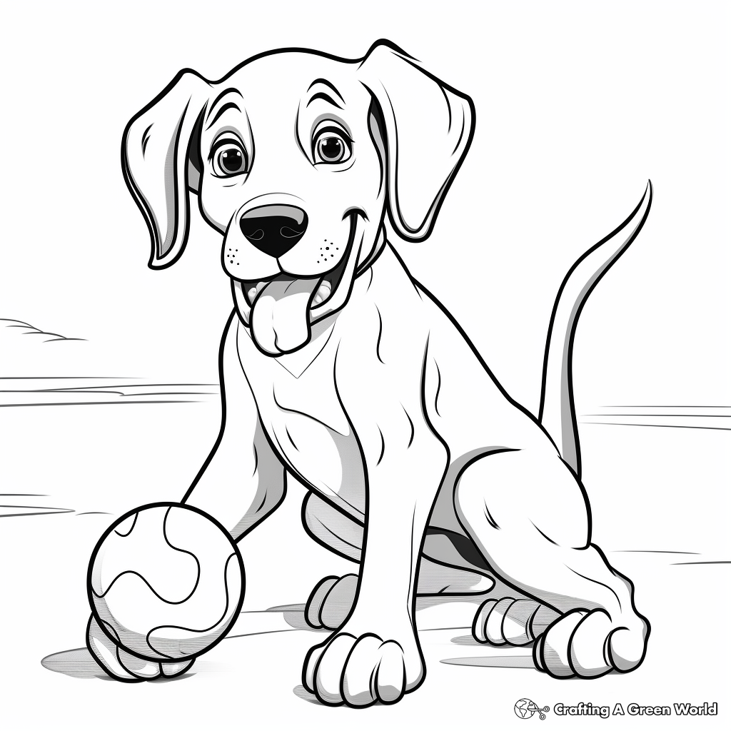 Great dane coloring pages