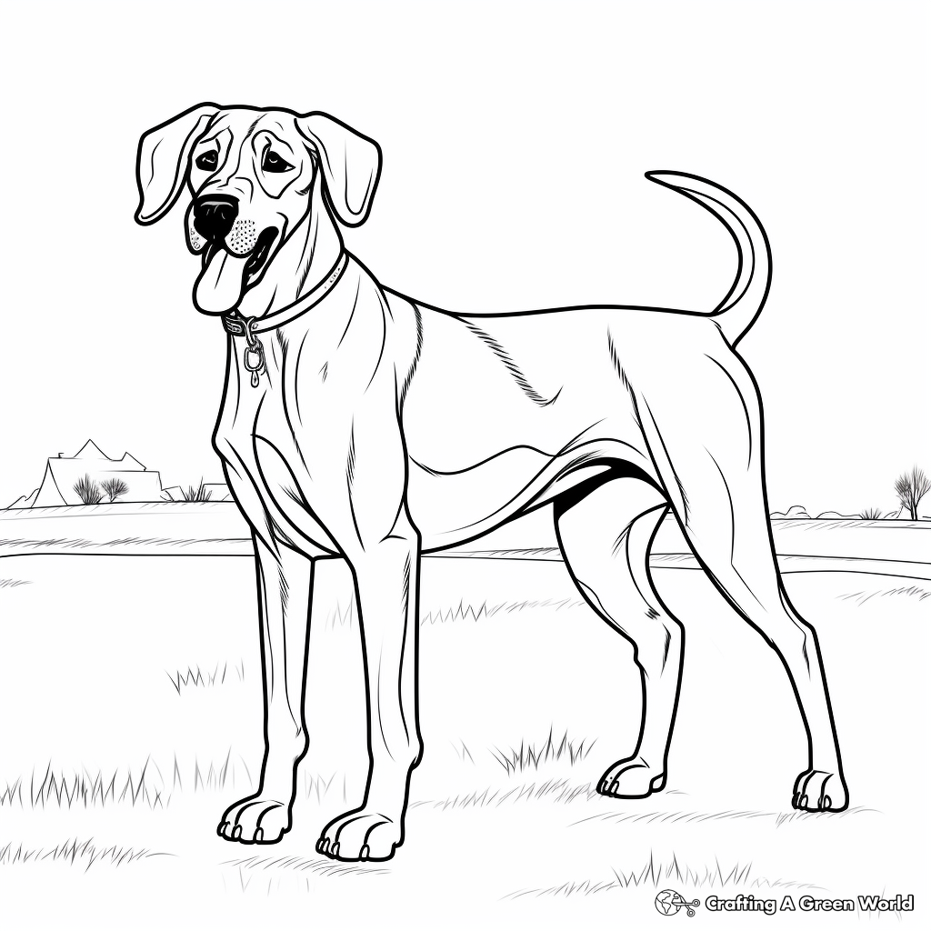 Great dane coloring pages