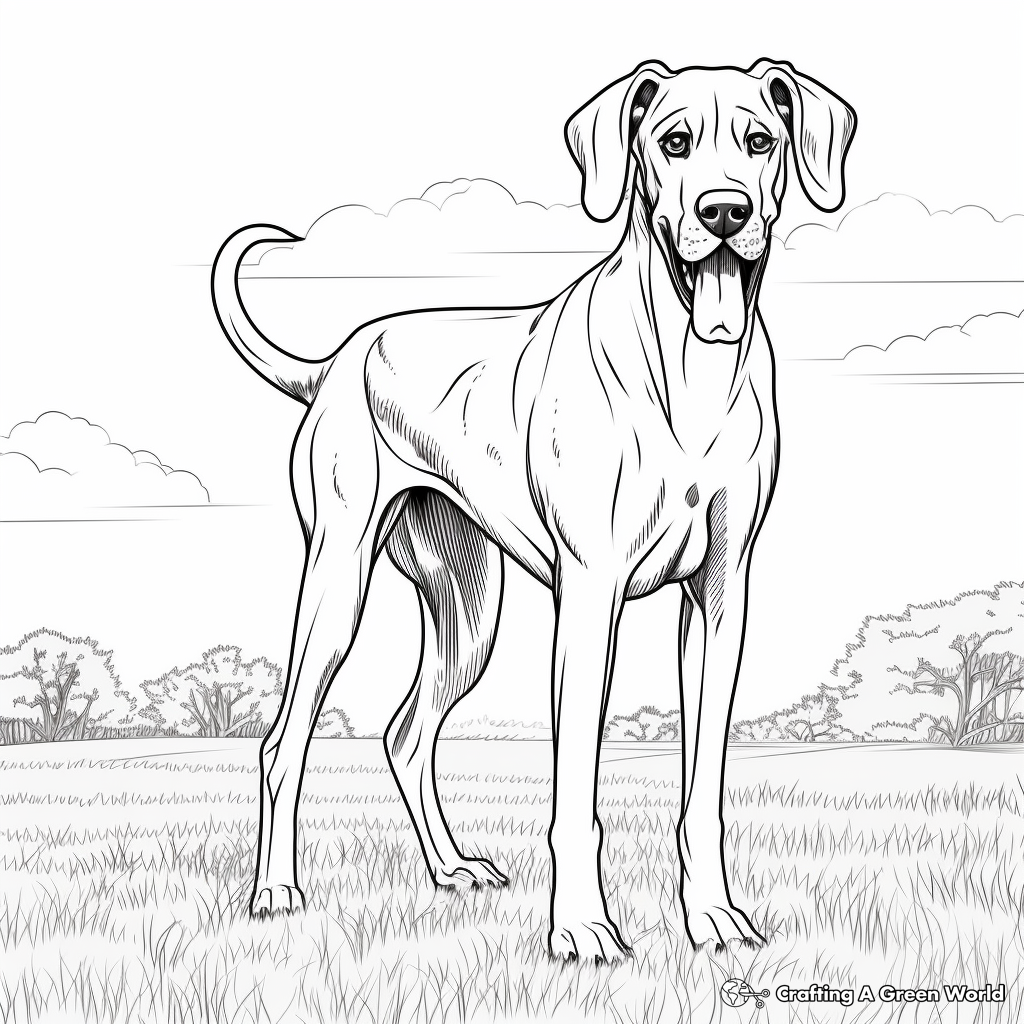Great dane coloring pages