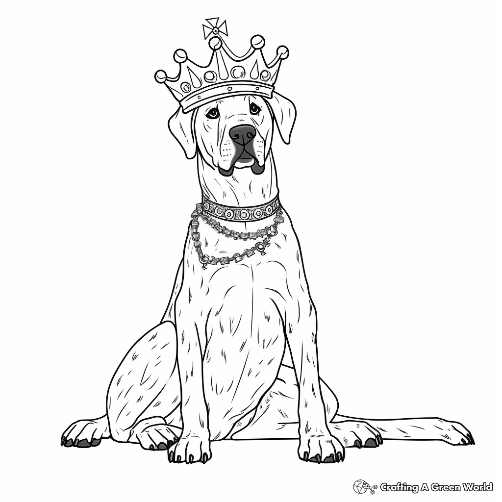 Great dane coloring pages