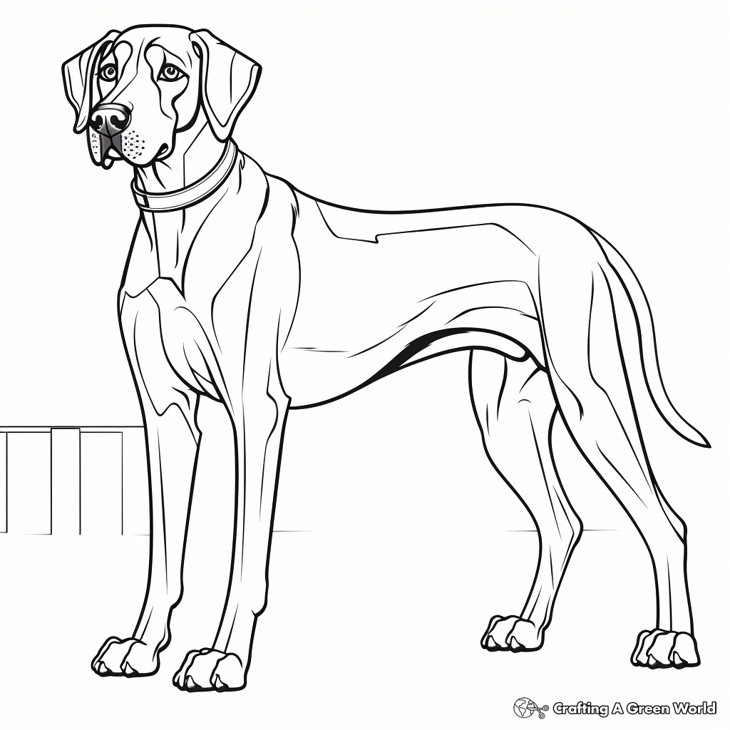 Great dane coloring pages