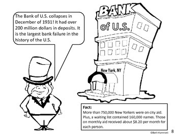 Great depression a us history ic coloring book tpt