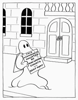 Great depression cartoon this mansion is hnted by