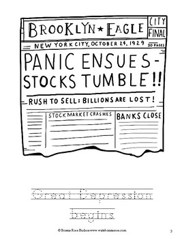 Great depression coloring book