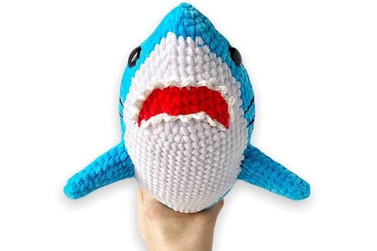 Crochet shark pattern amigurumi shark pattern