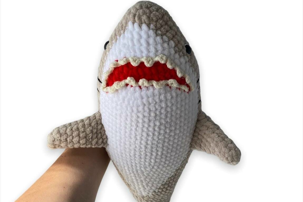 Crochet shark pattern amigurumi shark pattern