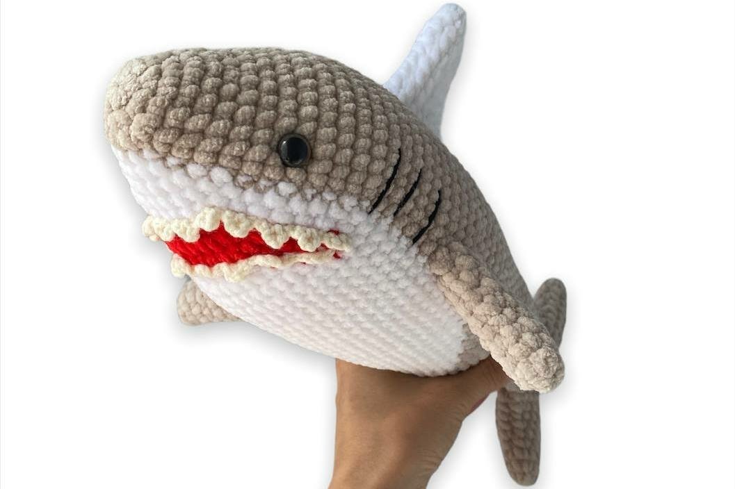 Crochet shark pattern amigurumi shark pattern