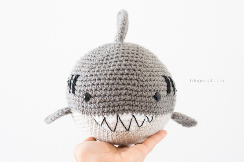 Crochet shark amigurumi